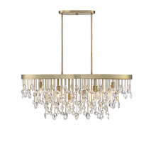 Savoy House 1-1847-8-127 - Livorno 8-Light Oval Chandelier in Noble Brass