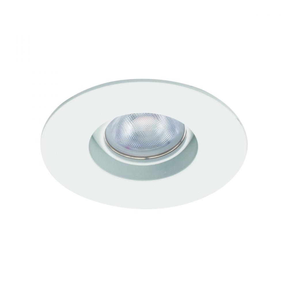 Ocularc 1.0 LED Round Open Adjustable Trim with Light Engine and New Construction or Remodel Housi