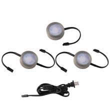 WAC Lighting HR-AC73-CS-BN - Puck Light Kit- 2 Double Wire Lights, 1 Single Wire Lights, and Cord
