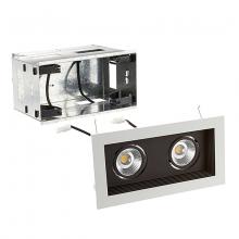 WAC Lighting MT-3LD211R-W940-BK - Mini Multiple LED Two Light Remodel Housing with Trim and Light Engine