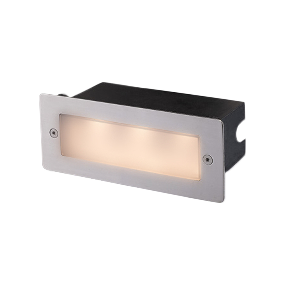 Outdr, LED Inwall, 3w, S Steel