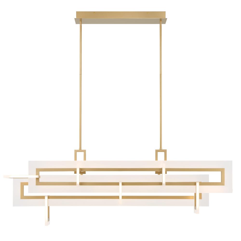 Inizio Geometric LED Chandelier in Gold