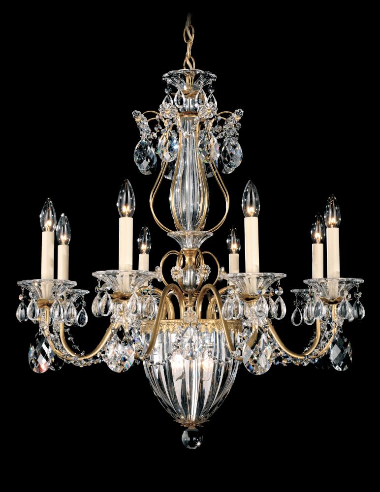 Bagatelle 11 Light 120V Chandelier in Antique Silver with Clear Heritage Handcut Crystal