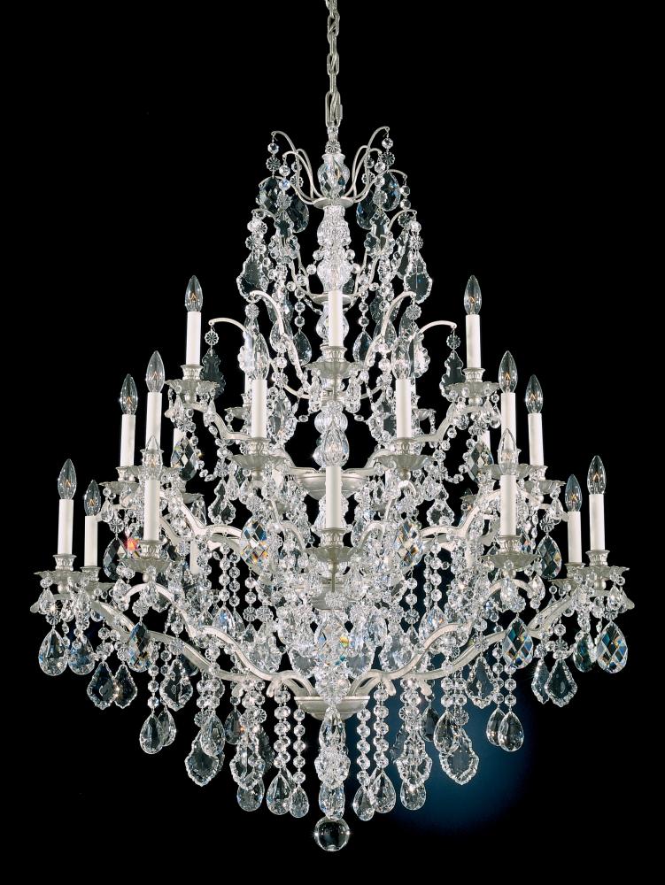 Bordeaux 25 Light 120V Chandelier in Heirloom Bronze with Clear Heritage Handcut Crystal