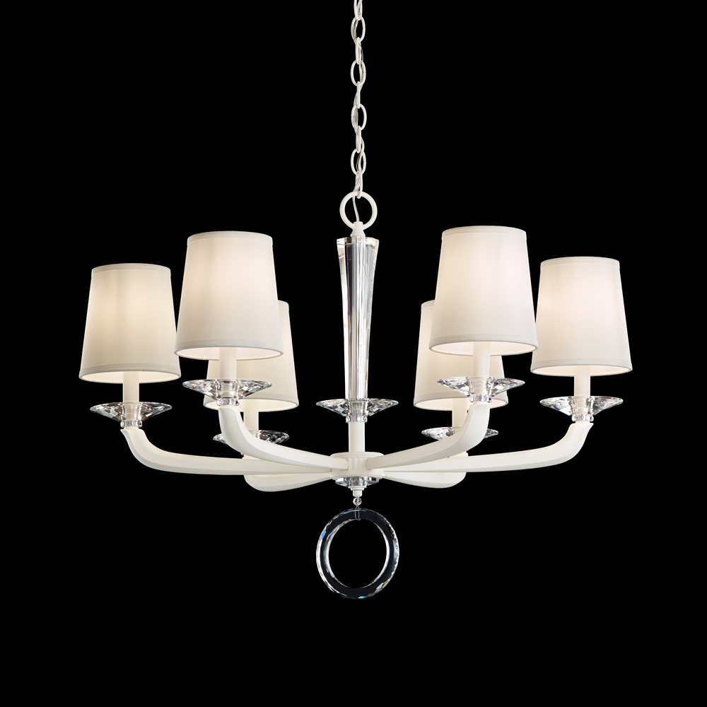 Emilea 6 Light 120V Chandelier in Heirloom Gold with Clear Optic Crystal