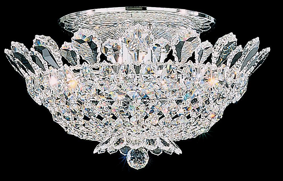 Trilliane 8 Light 110V Close to Ceiling in Silver with Clear Crystals From Swarovski?