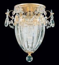 Schonbek 1870 1239-48 - Bagatelle 1 Light 120V Semi-Flush Mount in Antique Silver with Clear Heritage Handcut Crystal