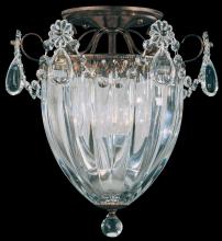 Schonbek 1870 1242-76 - Bagatelle 3 Light 120V Semi-Flush Mount in Heirloom Bronze with Clear Heritage Handcut Crystal