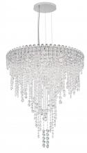 Schonbek 1870 CH2412N-401O - Chantant 6 Light 120V Pendant in Polished Stainless Steel with Clear Optic Crystal