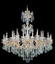 Schonbek 1870 5013-22 - La Scala 24 Light 120V Chandelier in Heirloom Gold with Clear Heritage Handcut Crystal