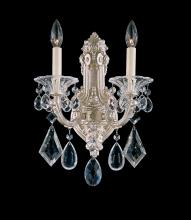 Schonbek 1870 5070-22 - La Scala 2 Light 120V Wall Sconce in Heirloom Gold with Clear Heritage Handcut Crystal