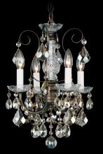 Schonbek 1870 3648-40H - New Orleans 4 Light 120V Chandelier in Polished Silver with Clear Heritage Handcut Crystal