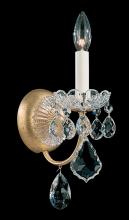 Schonbek 1870 3650-22H - New Orleans 1 Light 120V Wall Sconce in Heirloom Gold with Clear Heritage Handcut Crystal
