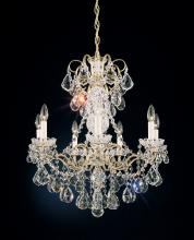 Schonbek 1870 3656-22S - New Orleans 7 Light 120V Chandelier in Heirloom Gold with Clear Crystals from Swarovski