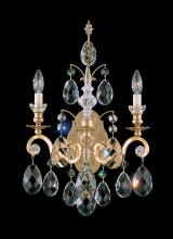 Schonbek 1870 3761-26S - Renaissance 2 Light 120V Wall Sconce in French Gold with Clear Crystals from Swarovski