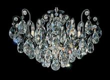 Schonbek 1870 3785-51 - Renaissance 8 Light 120V Semi-Flush Mount in Black with Clear Heritage Handcut Crystal