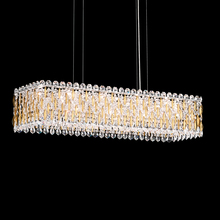 Schonbek 1870 RS8344N-48H - Sarella 13 Light 120V Linear Pendant in Antique Silver with Clear Heritage Handcut Crystal