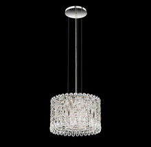 Schonbek 1870 RS8345N-06H - Sarella 8 Light 120V Mini Pendant in White with Clear Heritage Handcut Crystal