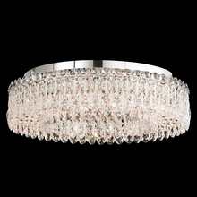 Schonbek 1870 RS8347N-06H - Sarella 12 Light 120V Flush Mount in White with Clear Heritage Handcut Crystal