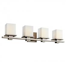 Kichler 45152AP - Tully 32" 4 Light Vanity Light with Satin Etched Cased Opal Glass Antique Pewter