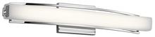 Kichler 83758 - The Rowan 25.25 inch LED Vanity Light in Chrome features a central light bar that seems to float in