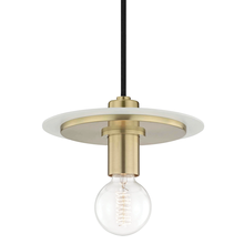 Mitzi by Hudson Valley Lighting H137701S-AGB/WH - Milo Pendant