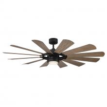 Modern Forms Smart Fans FR-W2201-65L-MB/BW - Wyndmill Downrod ceiling fan