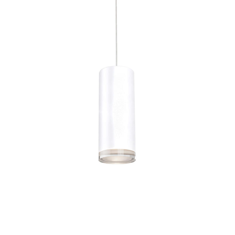 Cameo 8-in White LED Pendant