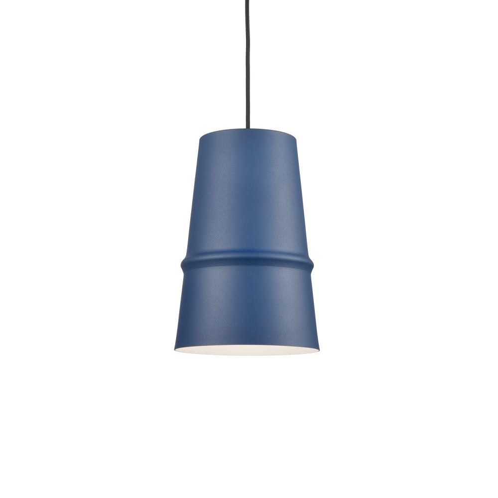 Castor 8-in Indigo Blue 1 Light Pendant