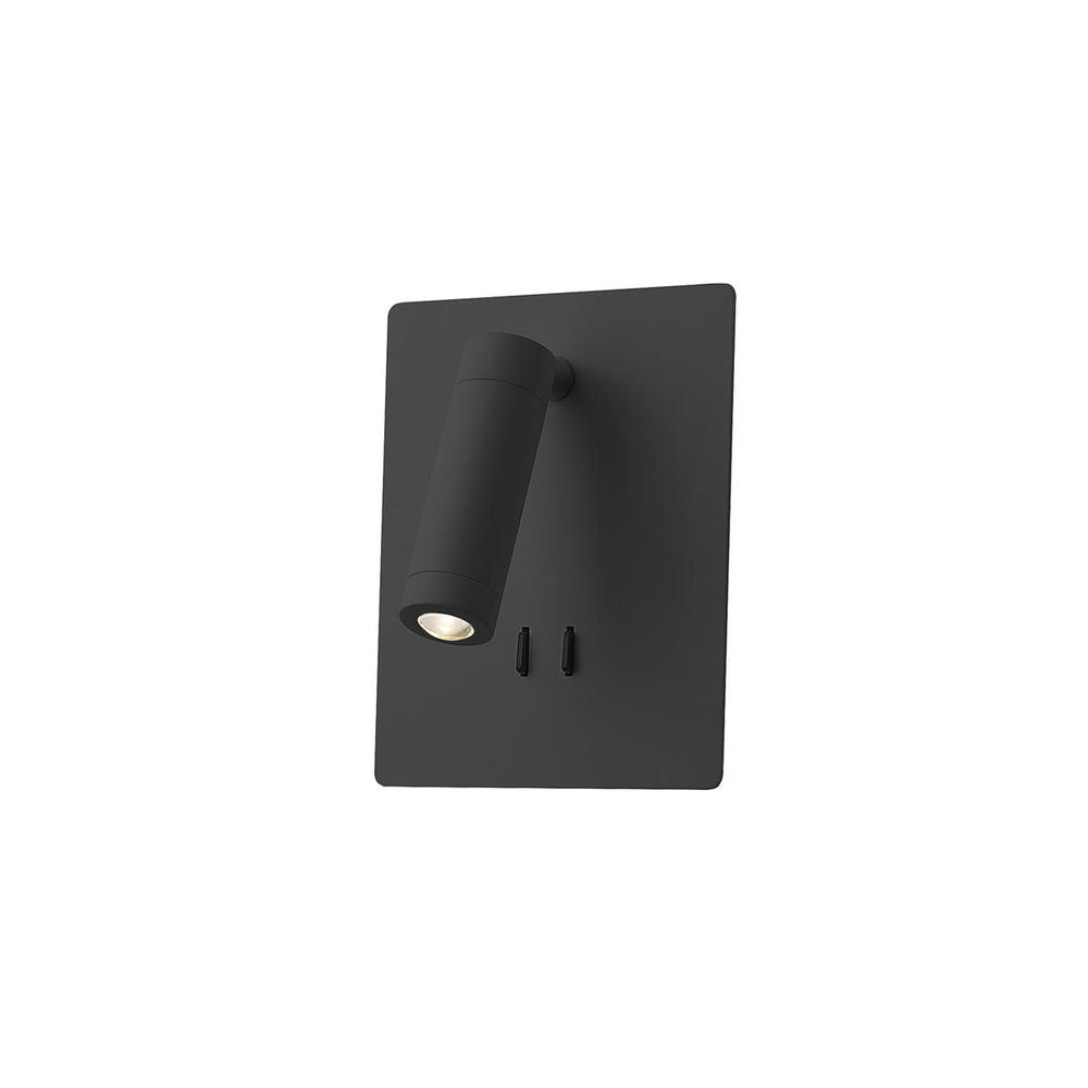 Dorchester 6-in Black LED Wall Sconce