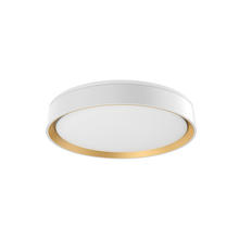 Kuzco Lighting FM43916-WH/GD - Essex 16-in White/Gold LED Flush Mount