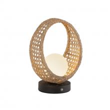Kuzco Lighting TL20610-BK/OP - Lanai 10-in Black/Opal Glass LED Table Lamp