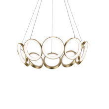 Kuzco Lighting CH94829-AN - Oros 29-in Antique Brass LED Chandeliers