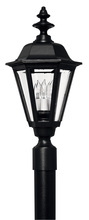 Hinkley Lighting 1441BK - Large Post Top or Pier Mount Lantern