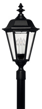 Hinkley Lighting 1471BK - Large Post Top or Pier Mount Lantern
