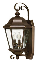 Hinkley Lighting 2425CB - Small Wall Mount Lantern with Decorative Bottom