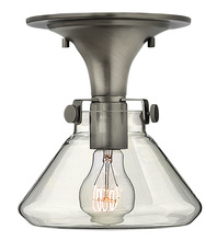 Hinkley Lighting 3146AN - Small Retro Glass Flush Mount