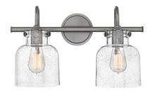 Hinkley Lighting 50122AN - Small Cylinder Glass Two Light Vanity