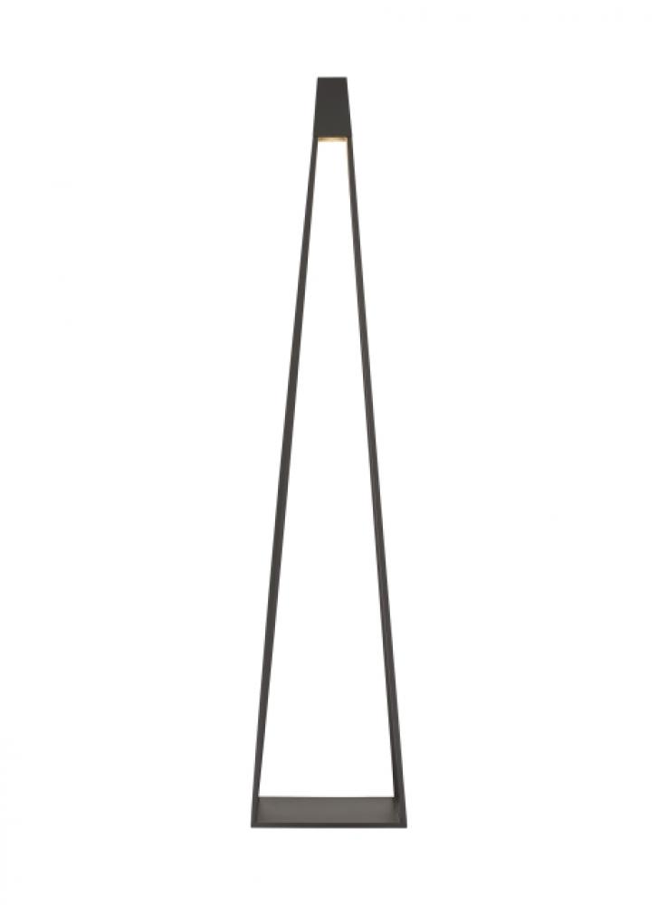 The Apex Outdoor 1-Light Wet Rated X-Large Integrated Dimmable LED Floor Lamp in Bronze