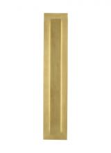 VC Modern TECH Lighting 700OWASP93026DNBUNVSLFSP - Aspen Contemporary Dimmable LED 26 Outdoor Wall Sconce Light in a Natural Brass/Gold Colored Finish