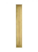 VC Modern TECH Lighting 700OWASP93036DNBUNVSLFSP - Aspen Contemporary Dimmable LED 36 Outdoor Wall Sconce Light in a Natural Brass/Gold Colored Finish