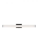 VC Modern TECH Lighting 700BCELI36B-LED930 - The Ellis 36-inch Damp Rated 1-Light Integrated Dimmable LED Bath Vanity in Nightshade Black