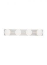 VC Modern TECH Lighting SLBA123N-L - The Orbel 32.5-inch Damp Rated 4-Light Dimmable Bath Vanity in Polished Nickel