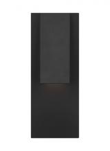 VC Modern TECH Lighting 700WSPEAKB-LEDWD - The Peak 1-Light Wet Rated Integrated Dimmable LED Outdoor Wall Sconce in Black