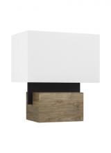 VC Modern TECH Lighting 700PRTSLB18B-LED930 - The Slab Small 1-Light Damp Rated Dimmable Table Lamp in Nightshade Black
