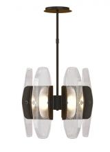 VC Modern TECH Lighting 700WYT6PZ-LED927 - Modern Wythe Dimmable LED Small Chandelier Ceiling Light in a Plated Dark Bronze Finish