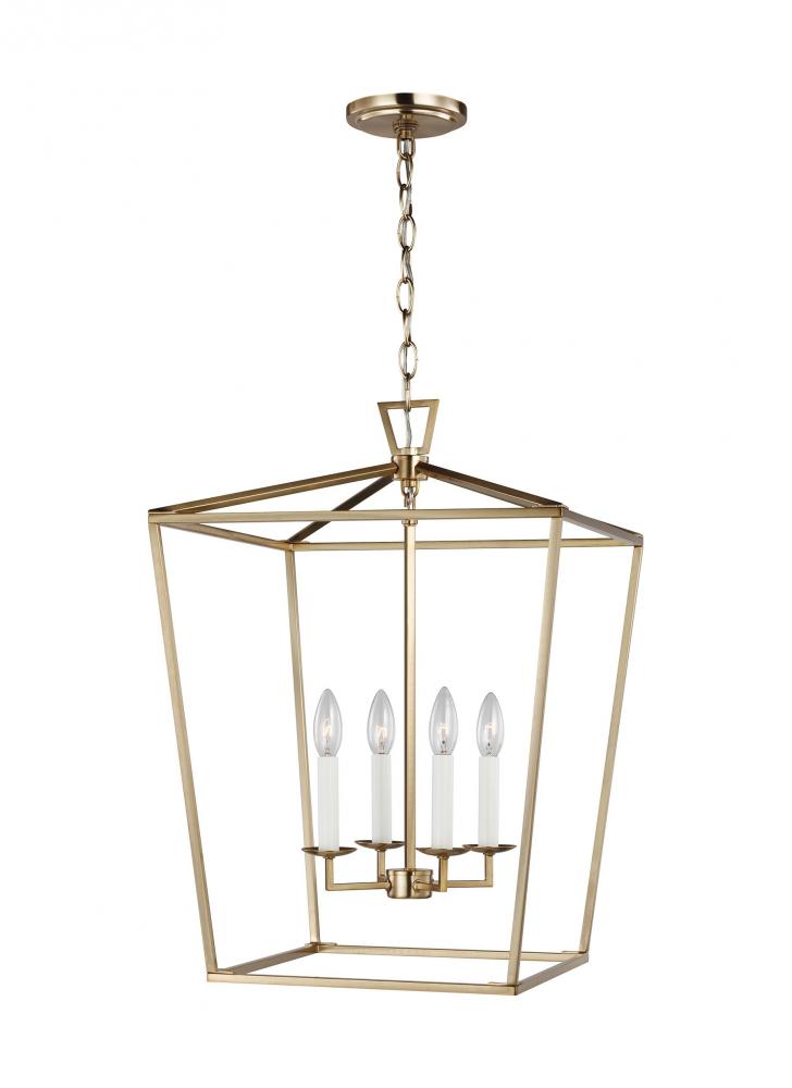 Dianna transitional 4-light LED indoor dimmable medium ceiling pendant hanging chandelier light in s