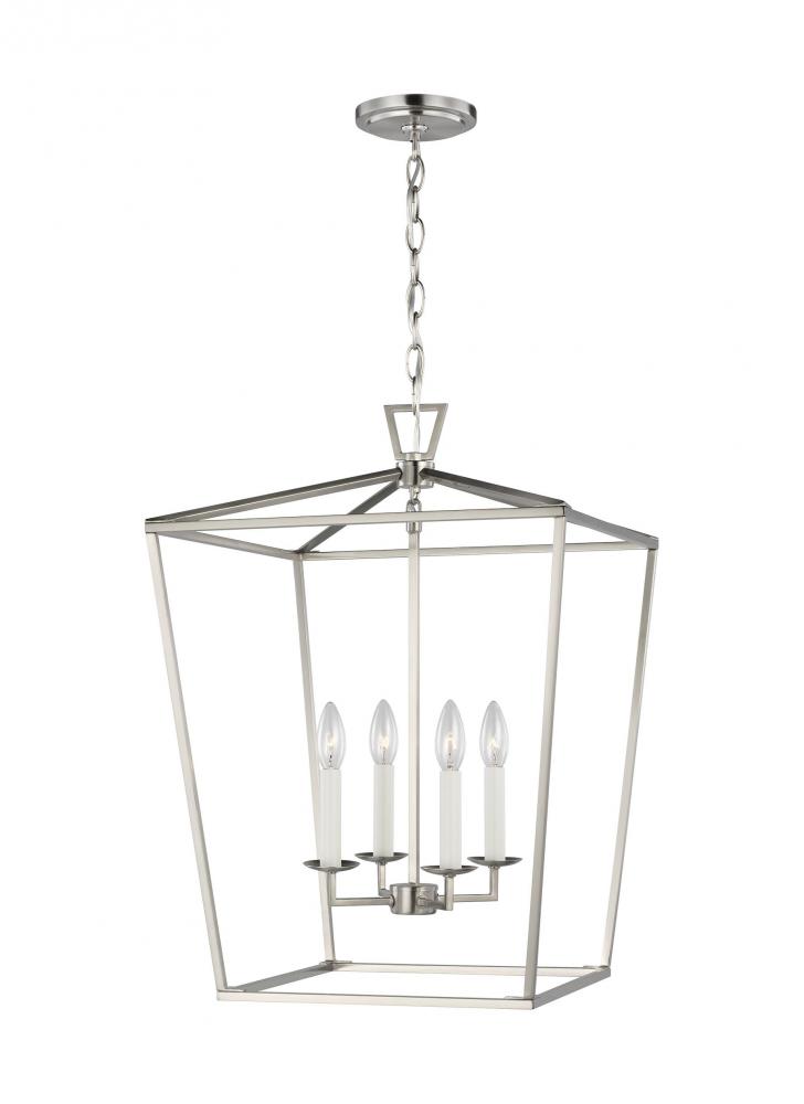 Dianna transitional 4-light LED indoor dimmable medium ceiling pendant hanging chandelier light in b