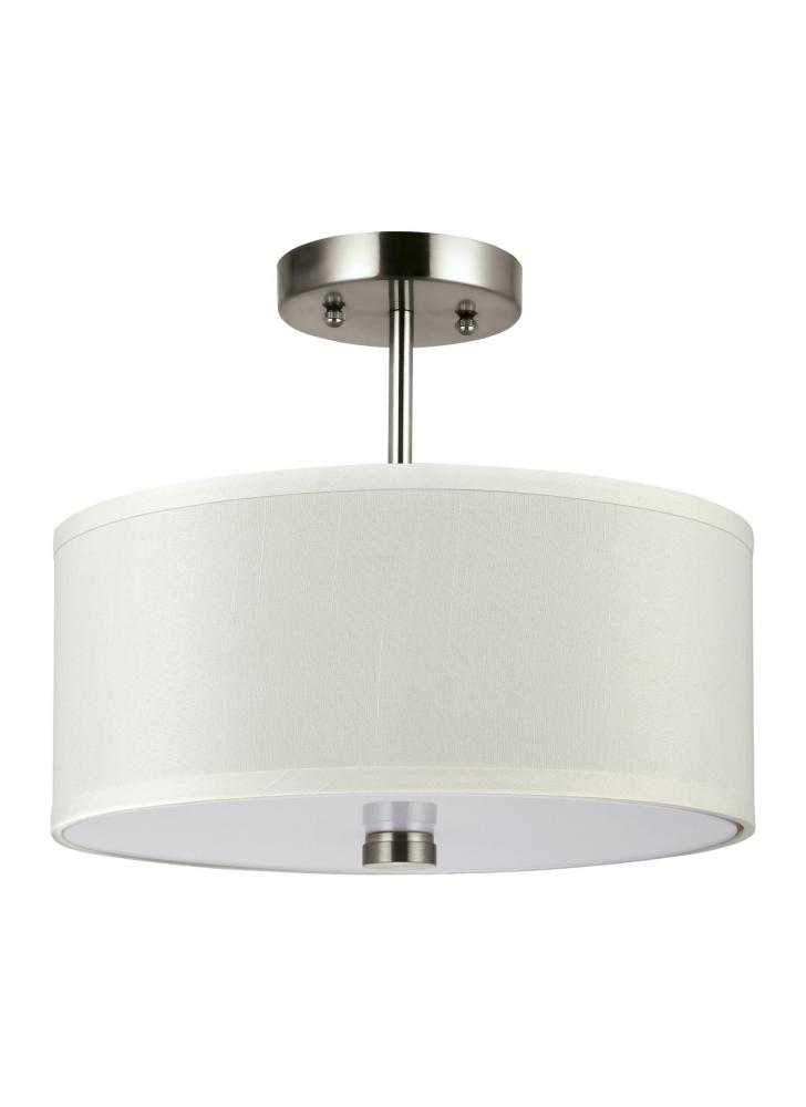 Dayna Shade Pendants contemporary 2-light indoor dimmable flush or semi-flush convertible ceiling mo