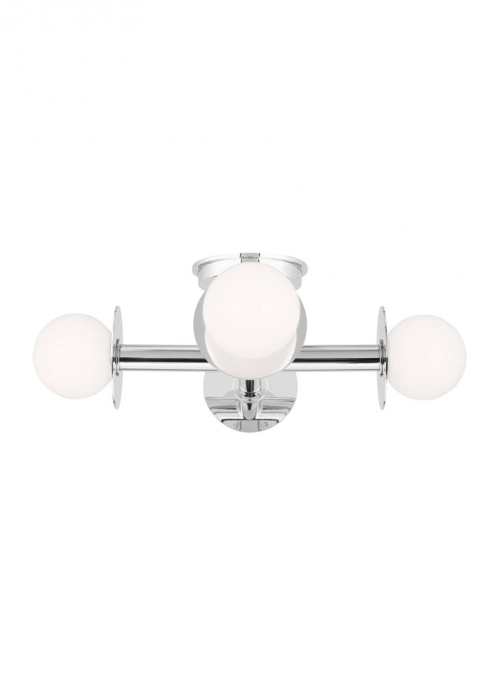 Nodes Contemporary 4-Light Indoor Dimmable Semi-Flush Mount Ceiling Light